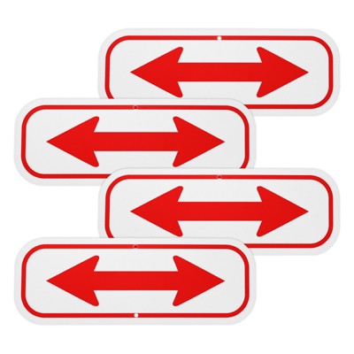Unique Bargains Aluminum Reflective Outdoor Garden Arrow Sign for Outdoor Lawn Garden 1 Pc