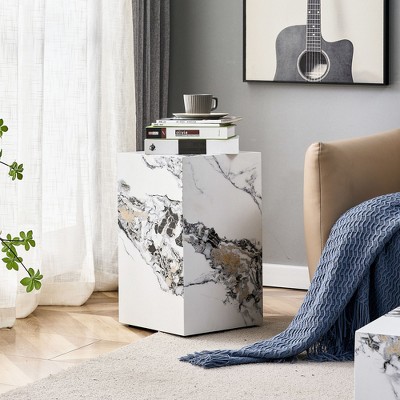 NicBex 20 Inch High Coffee Table Modern Wooden Nightstand, Simple End Table for Living Room, Bedroom