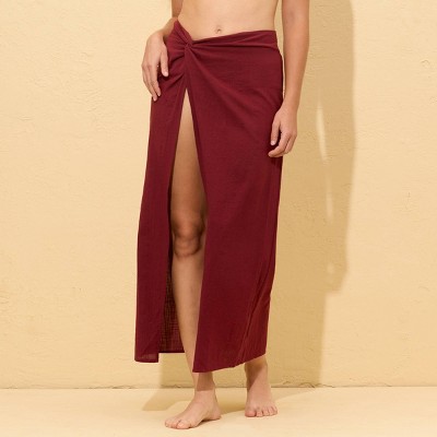 Women's Beach Maxi Swim Cover Up Skirt - Shade & Shore™