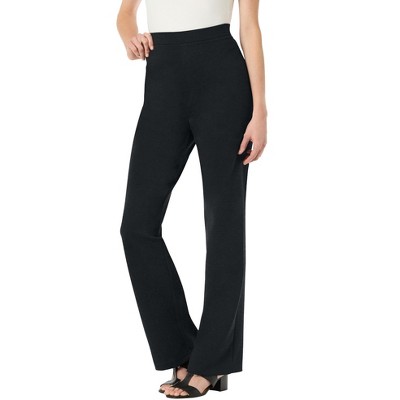 Woman Within Tall Stretch Ponte Knit Pull-On Bootcut Pants