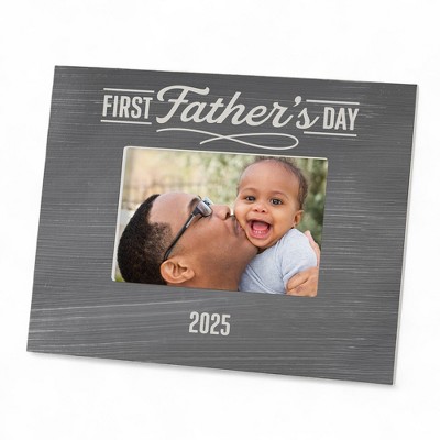 Personalization Mall Daddy's First Father's Day 4x6 Tabletop Frame- Horizontal