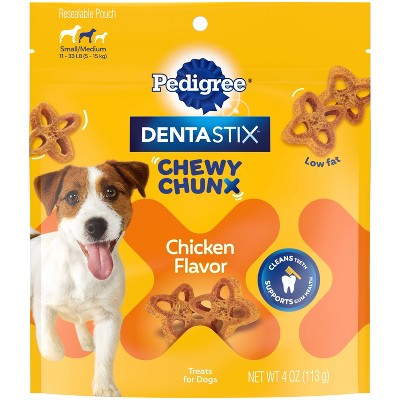 Pedigree Dentastix Chewy Chunx Chicken Flavor Small/Medium Adult Dental Dog Treats