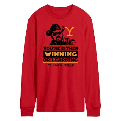 Men's - Yellowstone - Your Either Winning Or Learning Long Sleeve Graphic T-Shirt