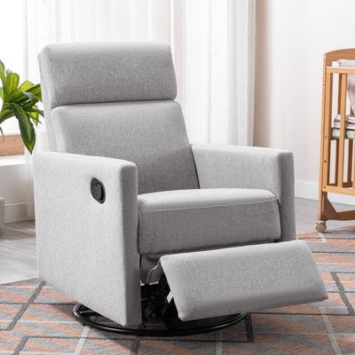 CAVINAS Modern Accent Chairs for Bedroom, Upholstered Rocker Nursery Chair Plush Seating Glider Swivel Recliner Chair