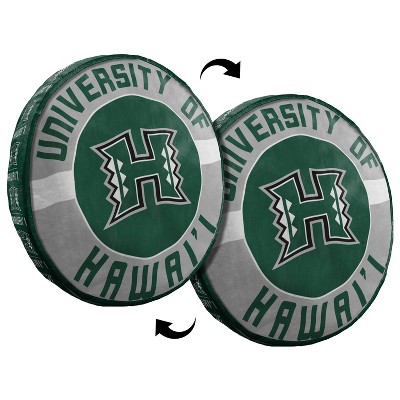 15'' NCAA Hawaii Rainbow Warriors Cloud Pillow: Sports Team Logo Plush