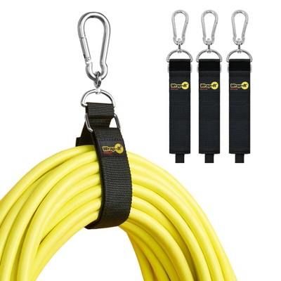 Wrap-It 3pk 24''x2'' Hook 'n Hang Black