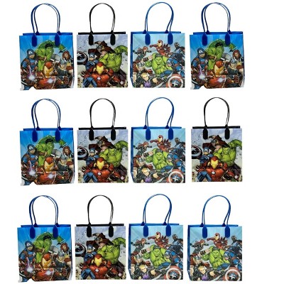 Avengers Premium Quality Party Favor Goodie Small Gift Bags Blue, Red & Black color12pcs