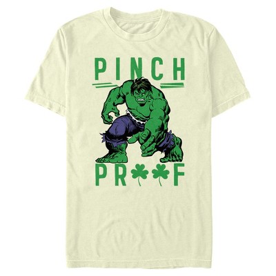 Men's Marvel St. Patrick's Day Pinch Proof Clover Hulk T-Shirt