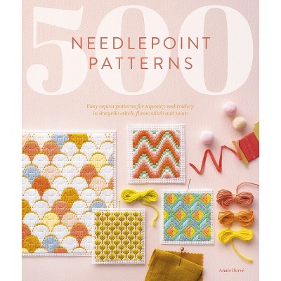 500 Needlepoint Patterns - by  Anais Herve (Paperback)