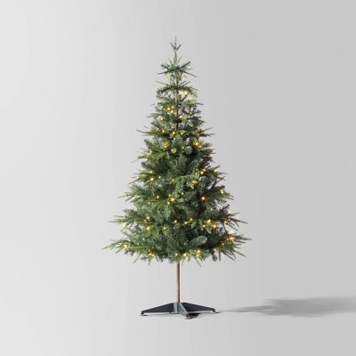 5.5' Pre-Lit Indexed Balsam Fir Artificial Christmas Tree with Twinkling White LED Lights - Wondershop™