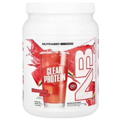 NutraBio Performance, Clear Protein, Watermelon Breeze, 1.1 lb (494 g)