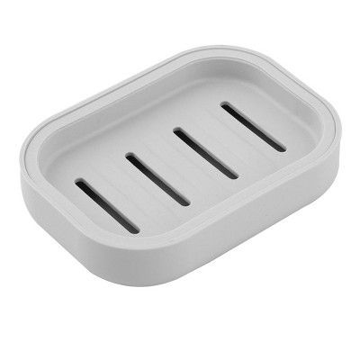 Unique Bargains Plastic Portable Practical Soap Dish for Bathroom