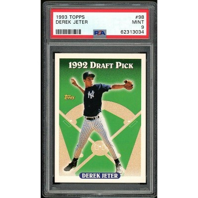 1993 Topps #98 Derek Jeter Draft Pick Rookie Card PSA 9 MINT