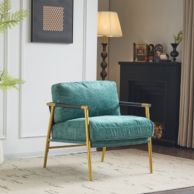 Modern Accent Chair with Plush Cushions
