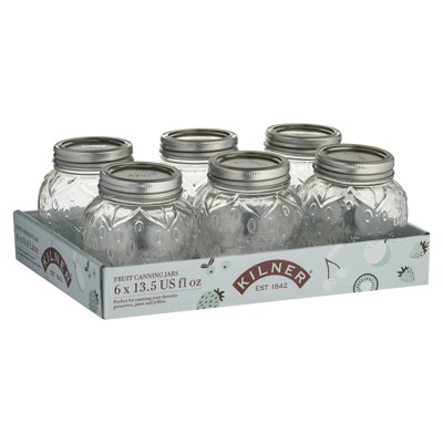 Kilner Regular Mouth Canning Jar 13.5 oz - Case of 6 - 2 each