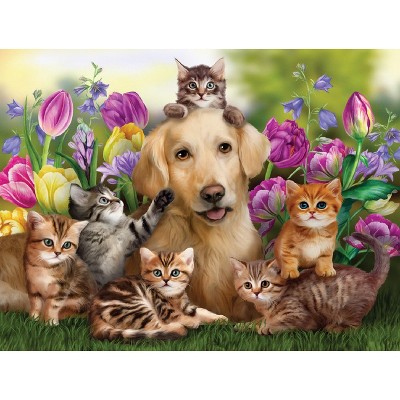 Sunsout KItty Sitting 300 pc Jigsaw Puzzle 28940