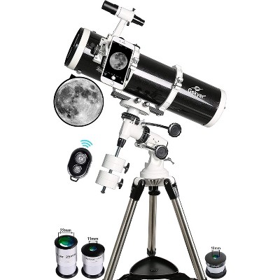 Gskyer 130EQ Astronomical Reflector Telescope, 130mm Aperture & German EQ Mount, Professional Grade Scope for Stargazing Adults & Beginners