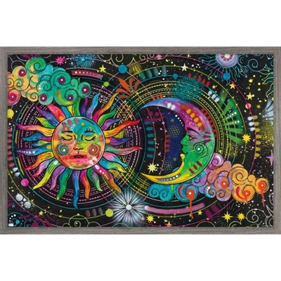 Trends International Dean Russo - Sun And Moon Framed Wall Poster Prints