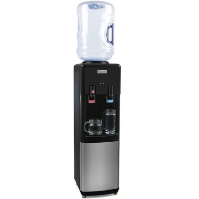 Igloo IGLWCTL352CHBKS Hot & Cold Top Loading Water Dispenser, Black