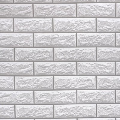 Vintage White Brick Peel & Stick Wallpaper Roll Self Adhesive Vinyl Contact Paper for Bedroom Wall (Covers 30.78 Sq.ft.)
