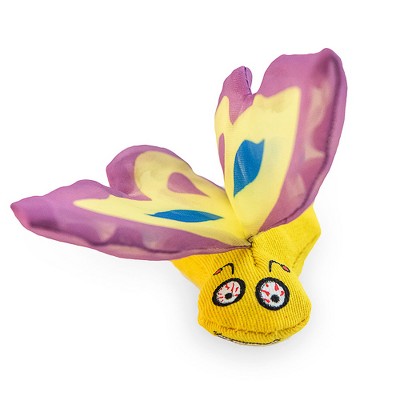 Yeowww! Duckyworld 100% Organic Flower Leaf Catnip Cat Toy Butterflies- Purple