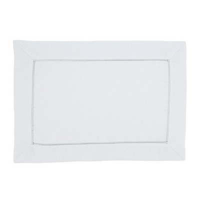 Saro Lifestyle Shimmering Placemat with Piping Detail (Set of 4)