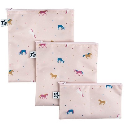 Tiny Twinkle Reusable Snack Bags, Machine Washable, BPA-Free for Baby and Toddler Food