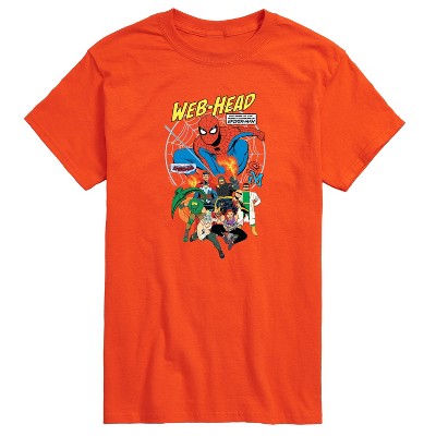 Men's - Marvel - Friendly Neighborhood Spider-Man Web Head Short Sleeve Graphic T-Shirt