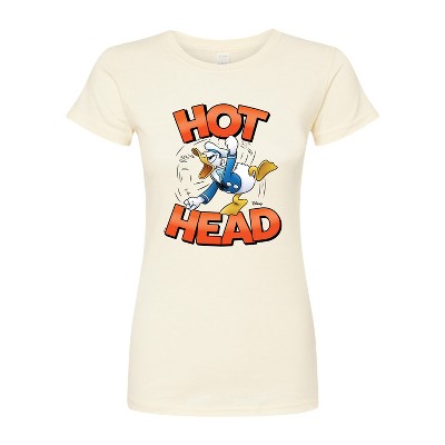 Women's - Disney - Hot Head Donald Duck Fitted Graphic T-Shirt