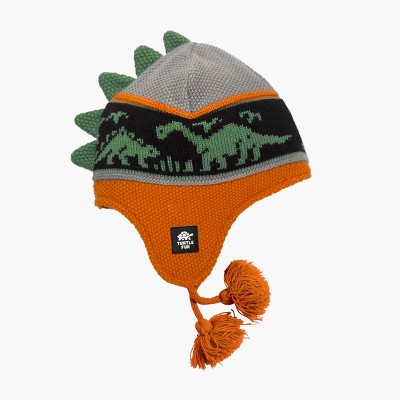 Turtle Fur Dr. Dino Earflap Beanie - Boys Winter Hat with Ear Flaps