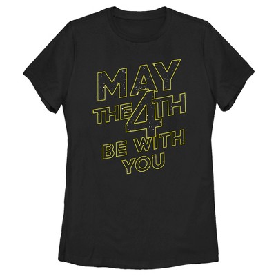 Women's Star Wars May the 4th Be With You Stars T-Shirt