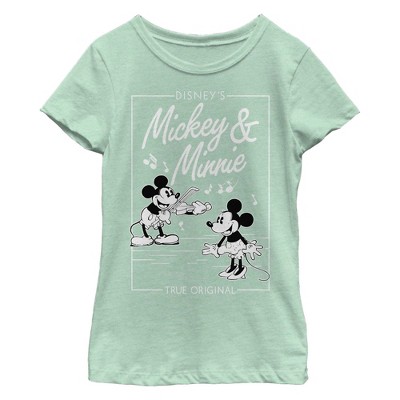 Girl's Mickey & Friends Playing Violin Music Poster T-Shirt