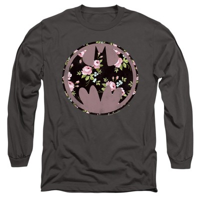 Men’s Batman Bats Of Floral Long Sleeve T-Shirt
