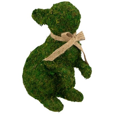 Northlight Standing Moss Easter Rabbit Figurine - 10"