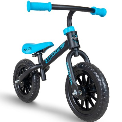 Toddler Balance Bike – No Pedal First Bicycle for Ages 18 Months to 4 Years – Adjustable Seat and 10" Foam Tires – Madd Gear My 1st BMX Balance Bike
