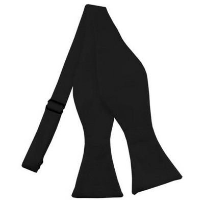 Men's Solid Color 2.75" x 4.75"  Adjustable 16" - 22" Self-Tie Bow Tie for Tuxedo & Wedding