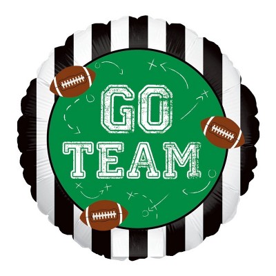 LOONBALLOON Football Balloons, 18 inch  GO Team Football (2 pcs)