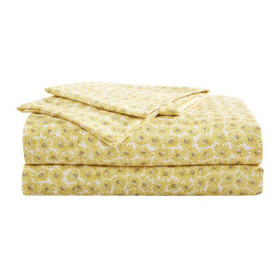 Betsey Johnson Sunflower Field Yellow Queen Sheet Set