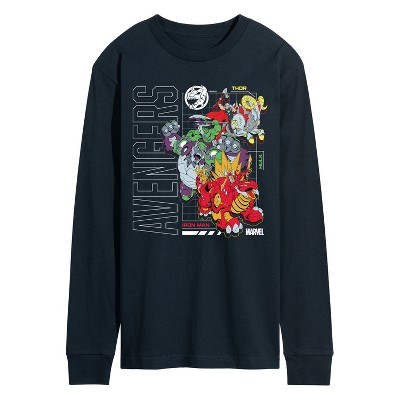 Men's - Marvel - Avengers Mech Schematic Long Sleeve Graphic T-Shirt