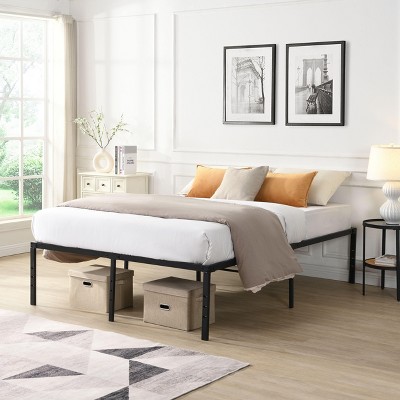 Kumasinova Bed Frame,Heavy Duty Metal Bed Frame,No Noise,No Box Spring Needed,Large Underbed Storage Space,Black
