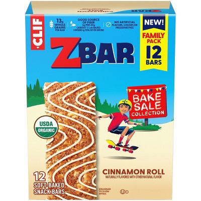 CLIF KID ZBAR Cinnamon Roll Granola Bar Organic - 15.24oz/12pk
