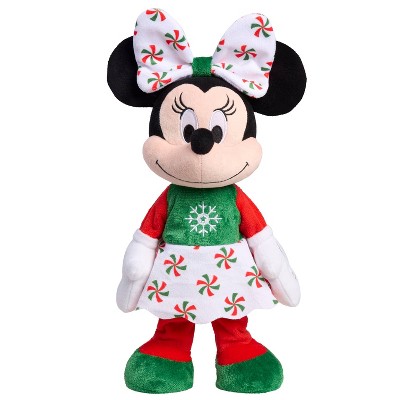 Disney Holiday Minnie Feature Plush Stuffed Animal