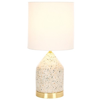 Nicolai Bottle Table Lamp - 20 Inch Height - TBL3010 - White/Gold - Safavieh
