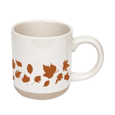 Sweet Water Decor Orange Leaves Stoneware Coffee Mug -14oz