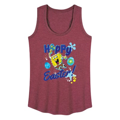 Women's - SpongeBob Squarepants - Hoppy Easter Graphic Racerback Tank