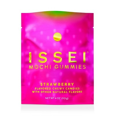 Issei Mochi Gummies Strawberry Chewy Candy - 4oz