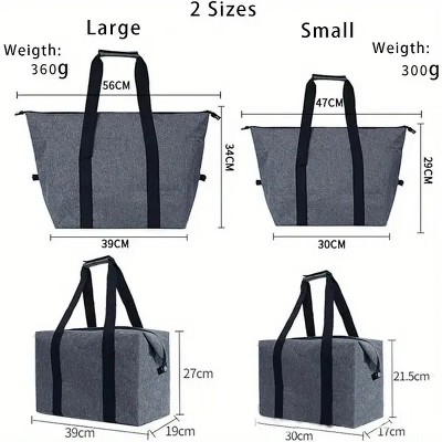 Racxily Large Cooling Bag, 5.28gal Foldable Shopping Bag