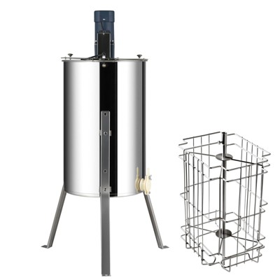VEVOR Electric Honey Extractor, 2/4 Frames Honey Spinner Extractor, Stainless Steel Beekeeping Extraction, Apiary Centrifuge Equipment