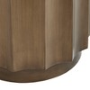 Accent Table Bronze: Madison Park Dorado, Round Glass Top, Scalloped Edge, No Assembly Required - 3 of 4