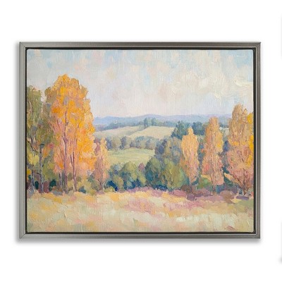 Stupell Industries Countryside in Autumn Floating Frame Canvas Art